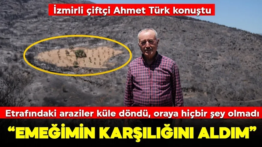  Etrafındaki araziler küle döndü, bir tek orası yanmadı...