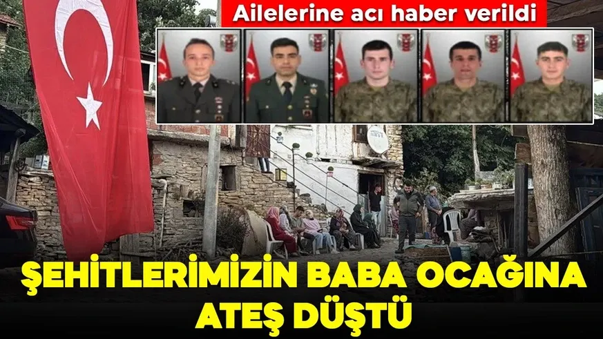  Şehitlerin ailelerine acı haber verildi...