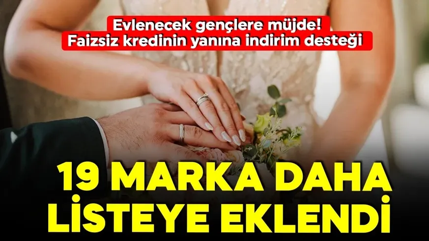 Listeye 19 marka daha eklendi...