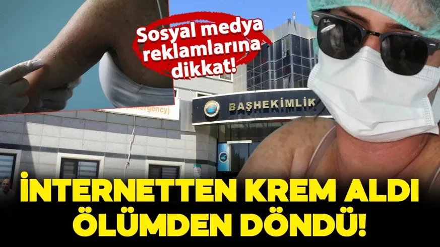 İnternetten sipariş verdiği krem hastanelik etti...