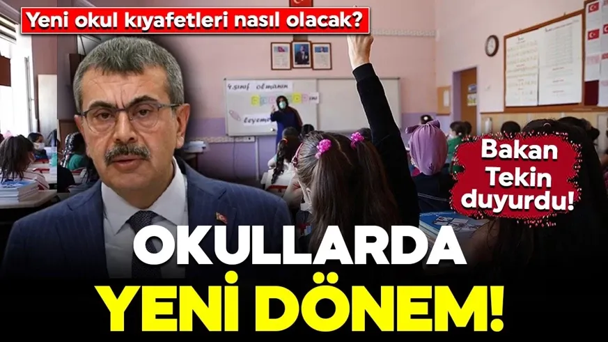  Detaylar belli oldu: Yeni okul kıyafetleri nasıl olacak?