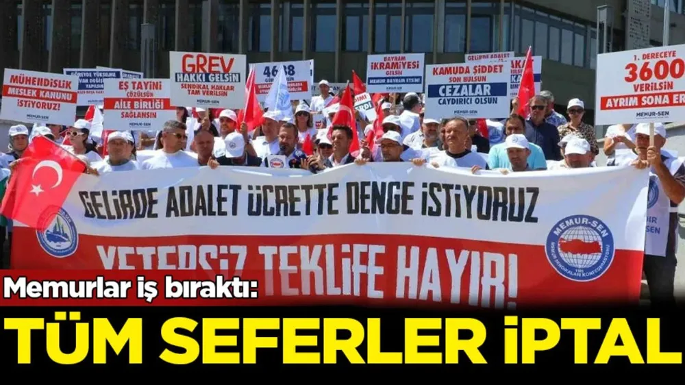 Zam talebinde anlaşamadılar! Grev başladı...