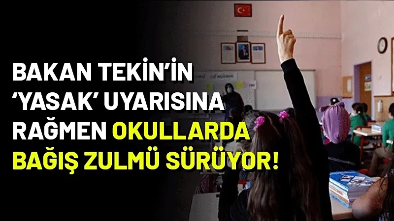  400 bin lira bağış isteyenler  var! 
