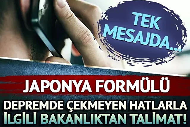 Depremde çekmeyen hatlar masada: Japonya formülü ile tek mesajda...