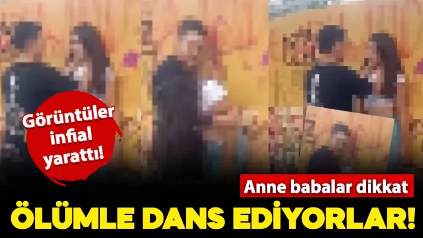Ölümle dans! Çocuklar arasında tehlikeli akım...