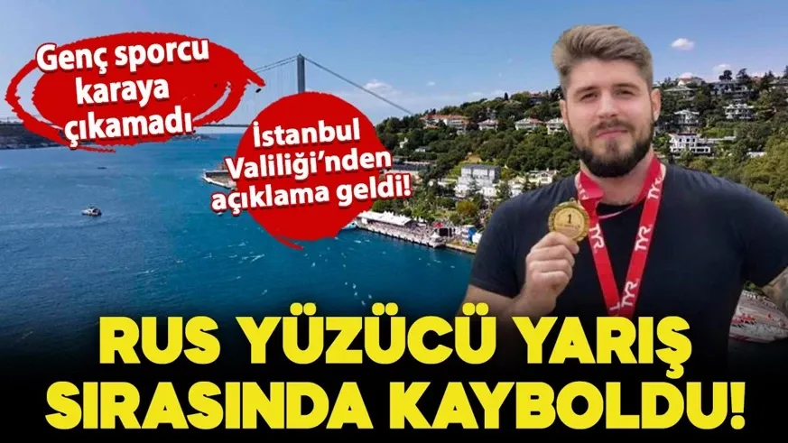 İstanbul Boğazı’nda yarışta yüzerken kaybolan Rus yüzücü aranıyor!