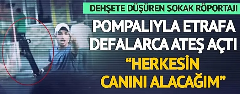  Pompalıyla havaya ateş açtı, etraftakiler hiçbir şey olmamış gibi izledi...