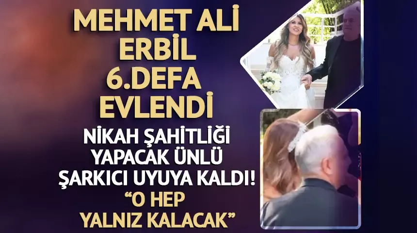 Mehmet Ali Erbil ile Gülseren Ceylan evlendi!  