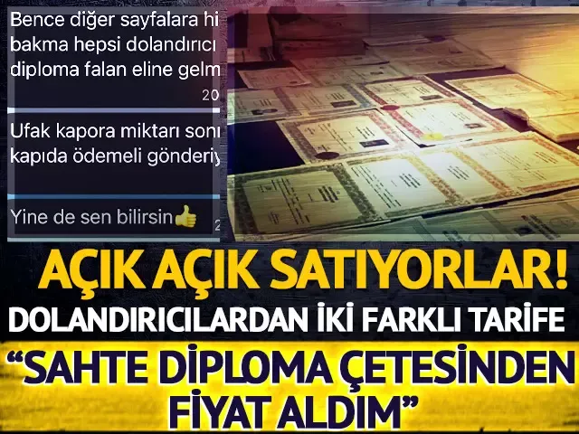 Bu ne rahatlık! Dolandırıcılar sosyal medyada böyle diploma satıyor?  