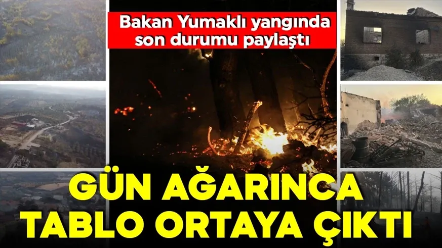 Korkunç manzara havadan böyle görüntülendi!