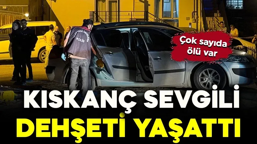 Alışverişten dönen sevgilisi ve kardeşini katledip intihar etti
