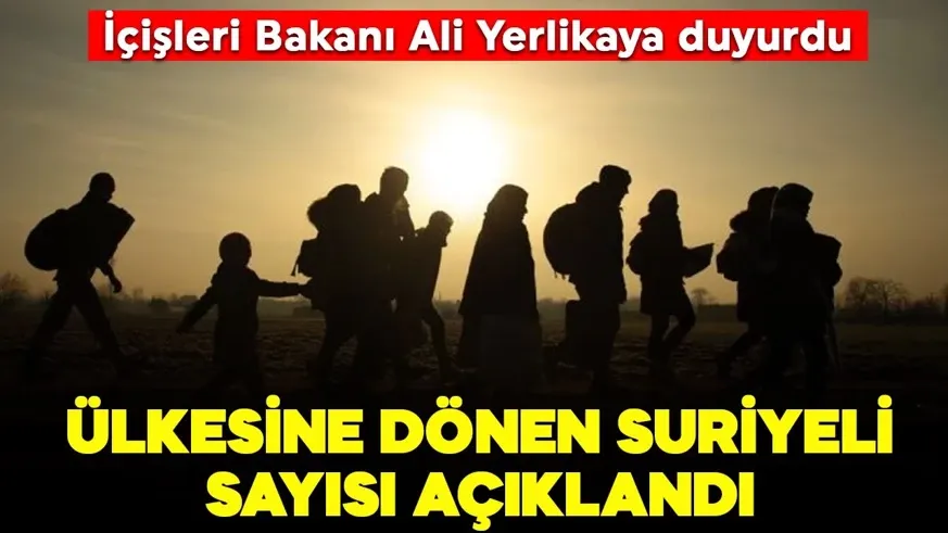509 Bin 387 Suriyeli evine döndü!