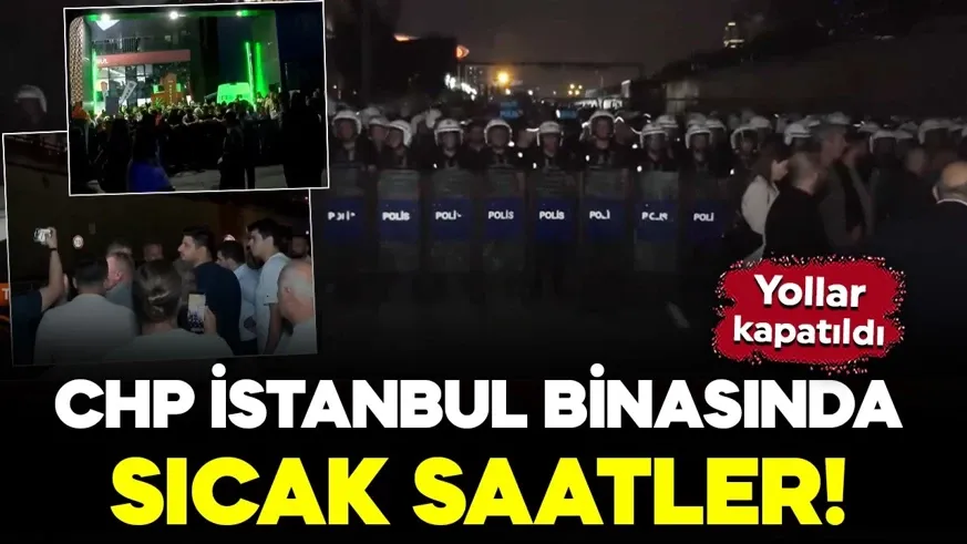 İl Binası önünde polis ve CHP