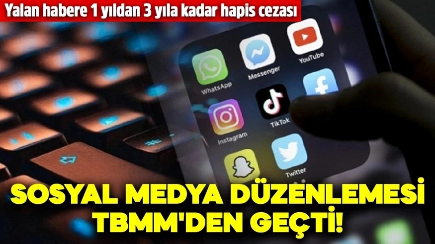 Yalan habere 1 yıldan 3 yıla kadar hapis cezası