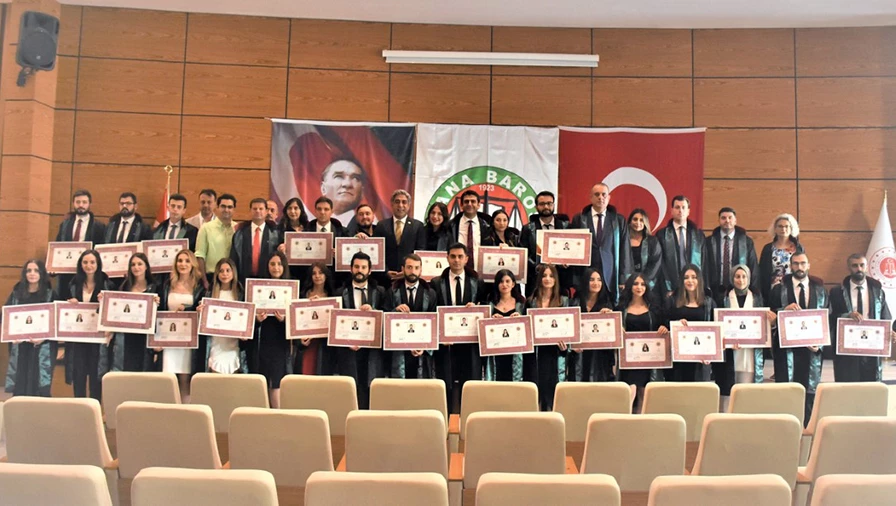 39 avukat daha törenle hukuk dünyasına katıldı