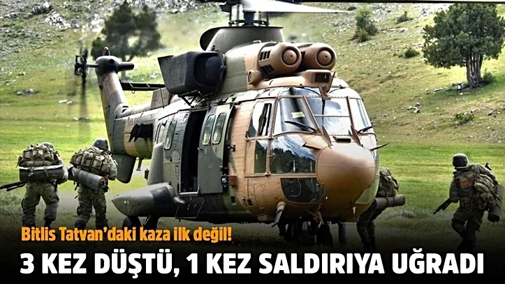 3 kez düştü, 1 kez füzeli saldırıya uğradı...
