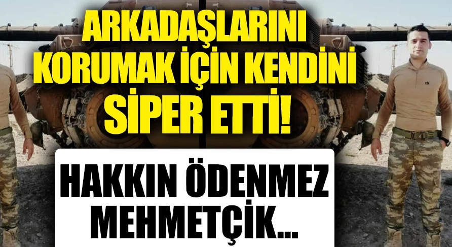 Kuzey Irak'ta uzman çavuş, atılan bombayı bacaklarıyla patlattı