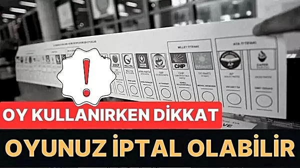 Hangi oylar geçersiz sayılır? YSK açıkladı!