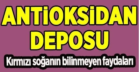 Antioksidan deposu: Kırmızı soğanın faydaları
