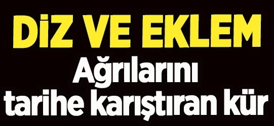 Her gün bir bardak içerek eklem ağrılarınızdan kurtulun!