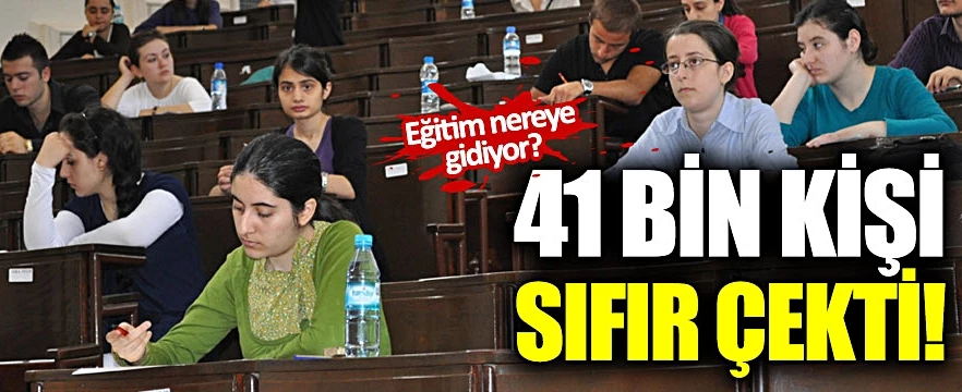 496 bin aday barajı geçemedi...