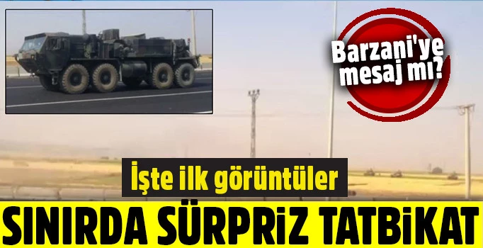 TSK Silopi-Habur bölgesinde tatbikat başlattı