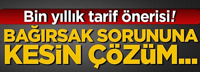 Binlerce yıl önce önerdi! Bağırsak sorununa kesin çözüm