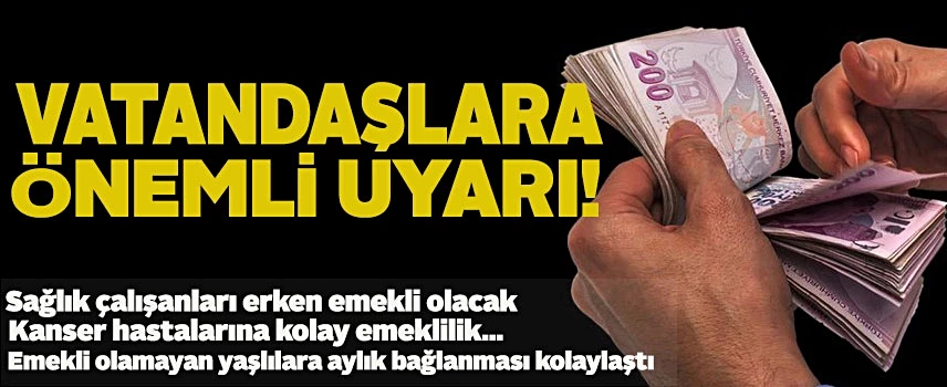 Sosyal Güvenlik Uzmanı vatandaşları uyardı...