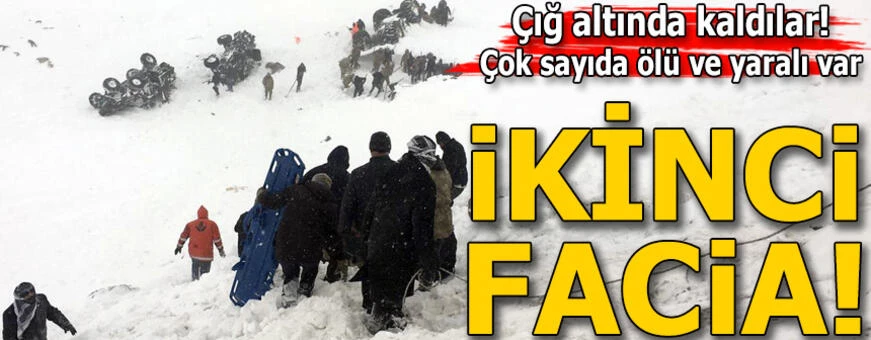 Arama ekibinin üzerine çığ düştü! çok sayıda ölü var!