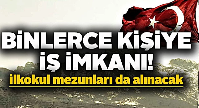 TSK, ilkokul mezunu uzman çavuş ve onbaşı alacak!