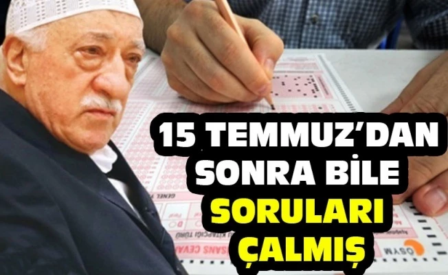 Sınav sorularını örgüt elemanlarına dağıtmışlar