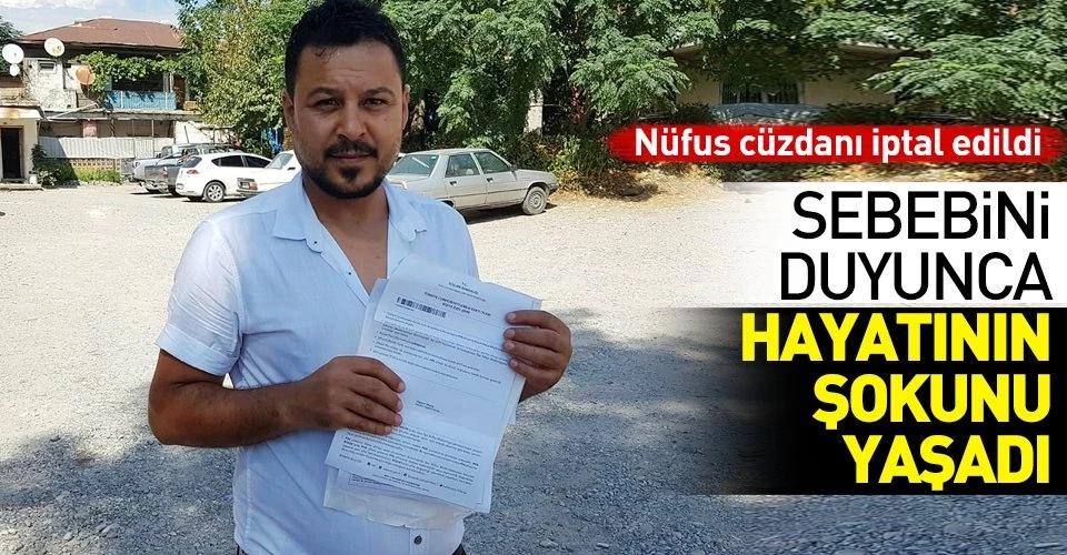 Yeni kimliği almaya gitti! Hayatının şokunu yaşadı
