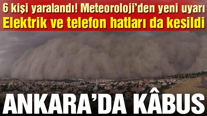 Kum fırtınası! Polatlı ilçesi karanlığa büründü