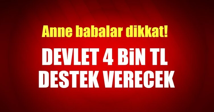 Devletten ailelere 4 bin lira özel okul teşvik imkanı