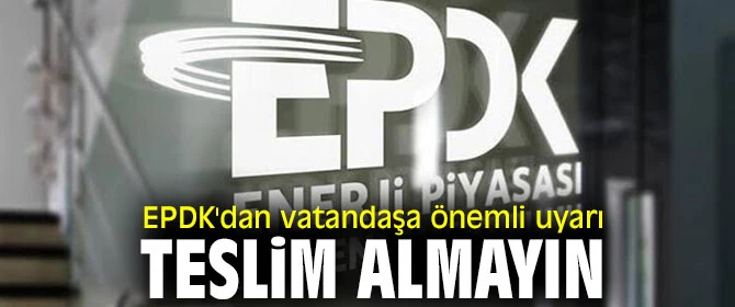 Teslim almayın!