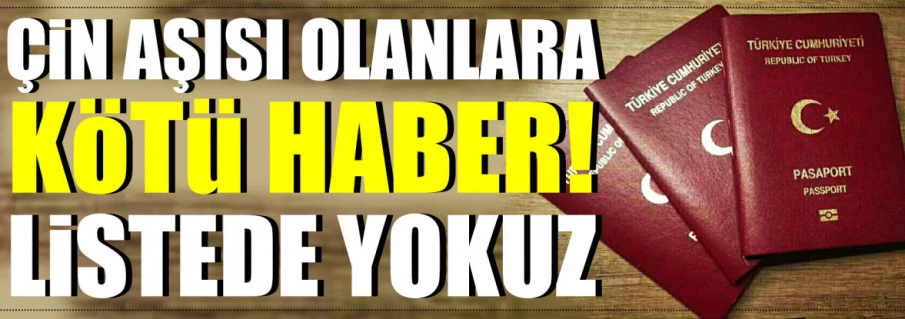 Türkiye'ye aşı pasaportu yok!