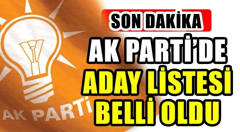 AK Parti milletvekili adayları belli oldu!