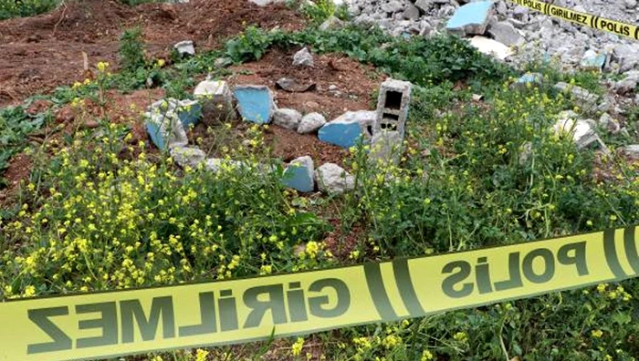 Esrarengiz mezardan yavru köpek ölüsü çıktı