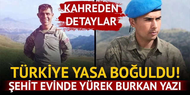 Şehitlerimizin evine ateş düştü! 4 ay önce nişanlanmıştı...