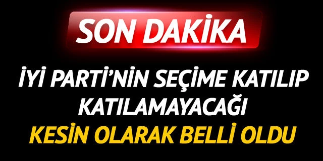 İYİ Parti erken seçime girebiliyor mu?